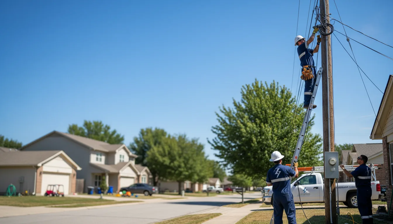 Residential electrician providing installation services in Trinity, TX